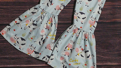 Cow Pants Set