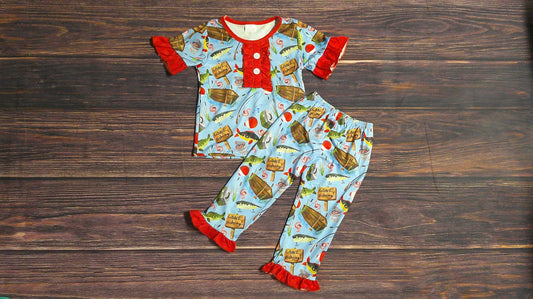 Gone Fishing Ruffle Jammies