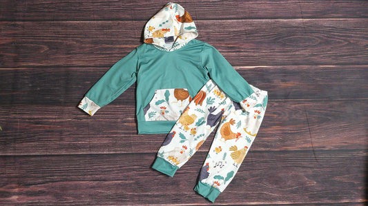 Rooster Hoodie Set